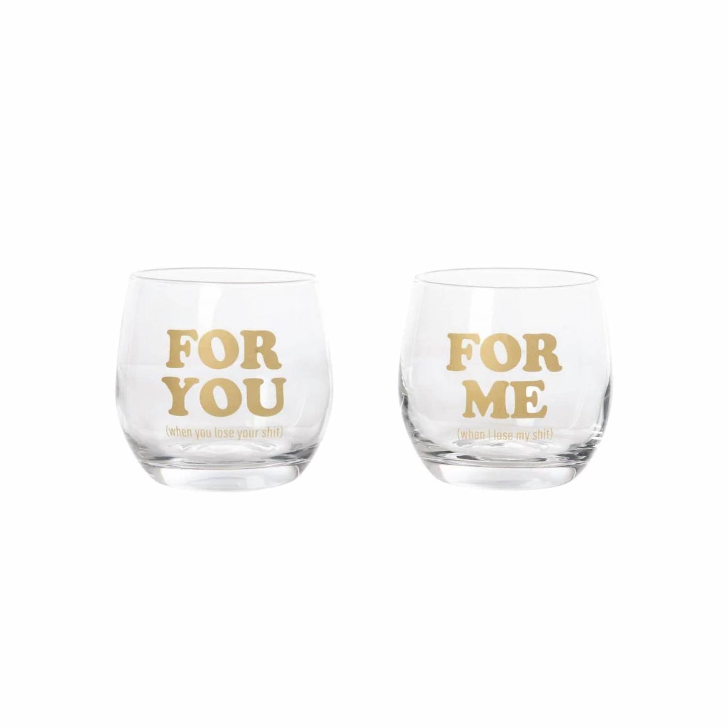 Totalee Gift - YOU & ME STEMLESS GLASSES - Rack Hunt -