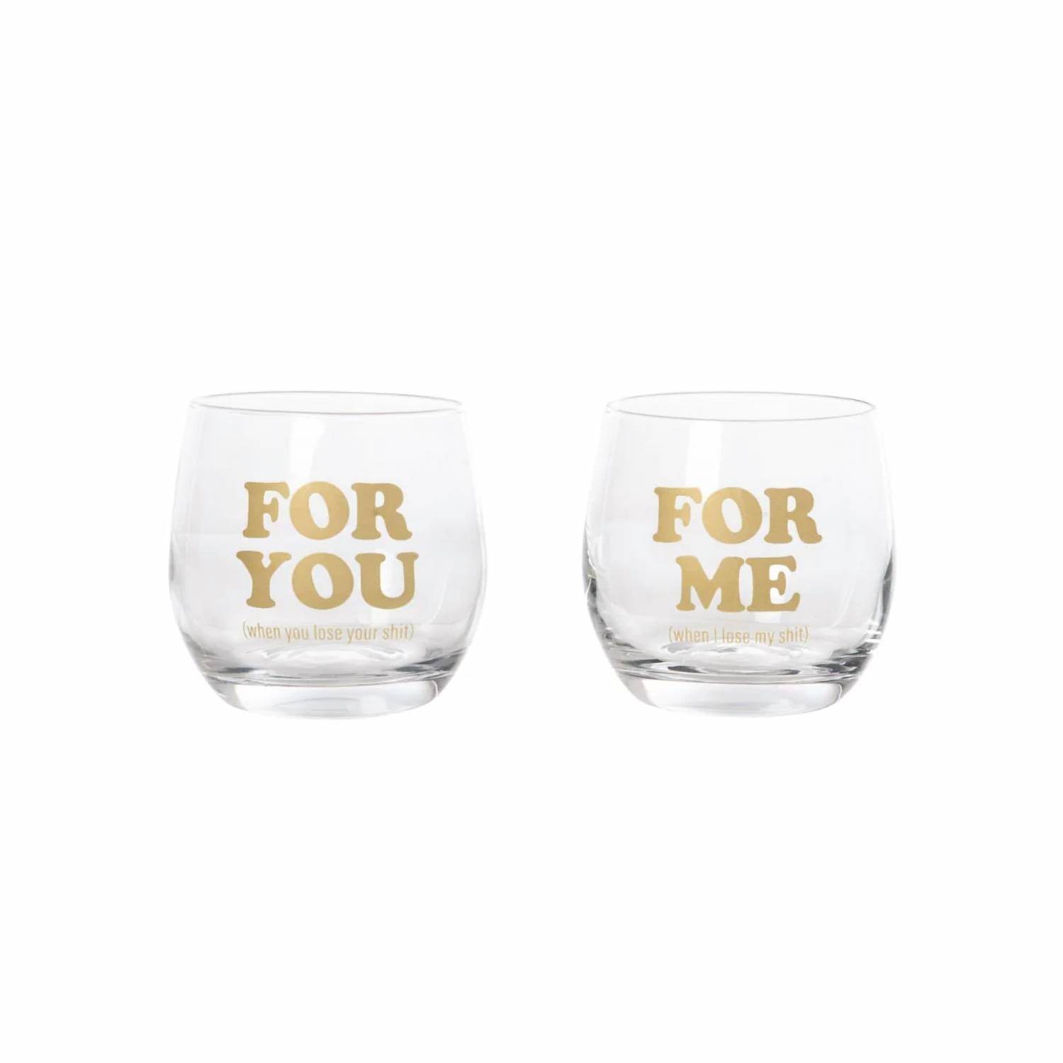Totalee Gift - YOU & ME STEMLESS GLASSES - Rack Hunt -