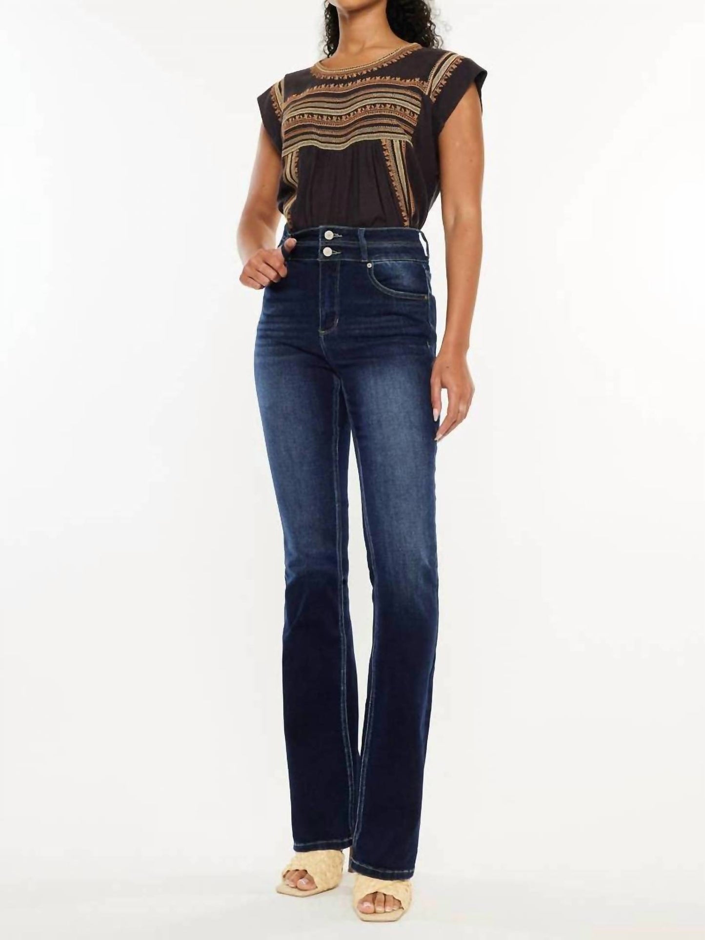High Rise Skinny Bootcut