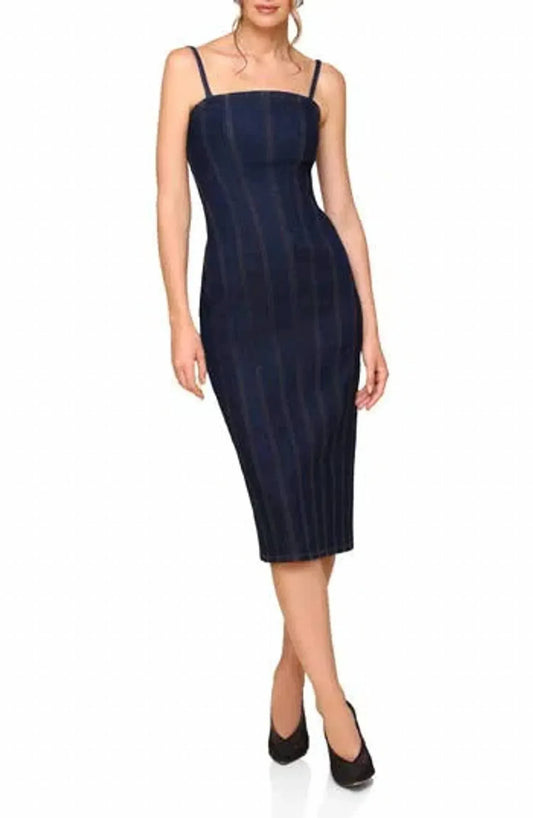 Avec Les Filles - Denim Bodycon Midi Dress - Rack Hunt