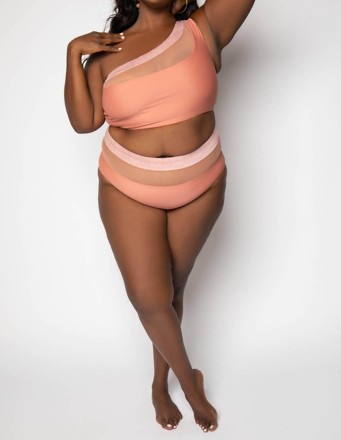 Nomads - Bay One-shoulder Swim Top - Plus - Rack Hunt -