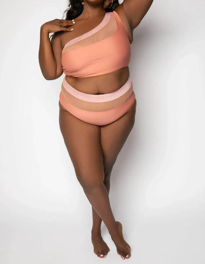 Nomads - Bay One-shoulder Swim Top - Plus - Rack Hunt