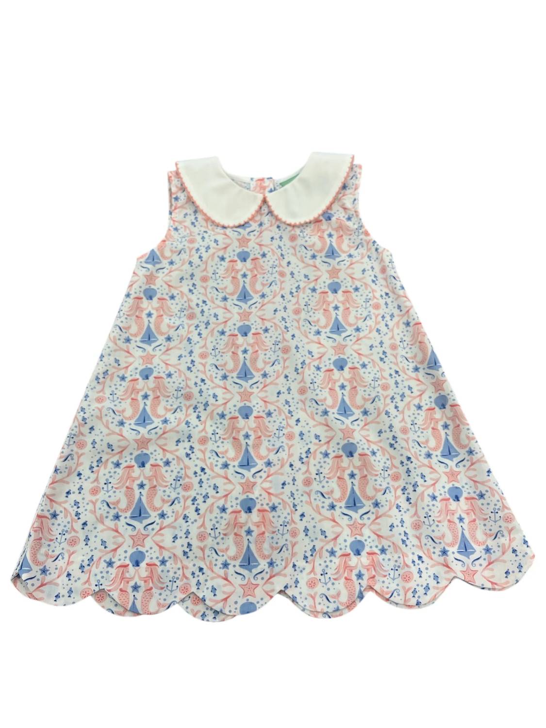 Girls Mermaid Scallop Dress