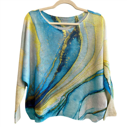 Women's Tie-dye Long Sleeves Sweater