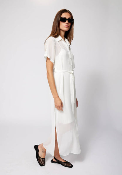 Chiffon Shirt Dress