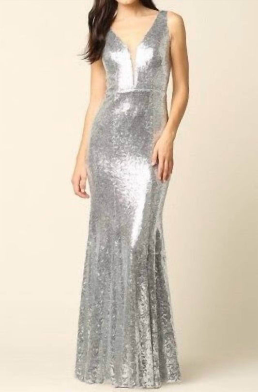 17 Young Dress - Brooklyn Gown: Long Formal Sequin Gown - Rack Hunt -