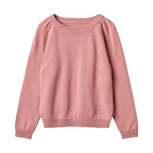 Girls Mira Rose Knit Sweater