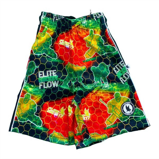Flow Society - Boys Strong Side Hockey Short - Rack Hunt -