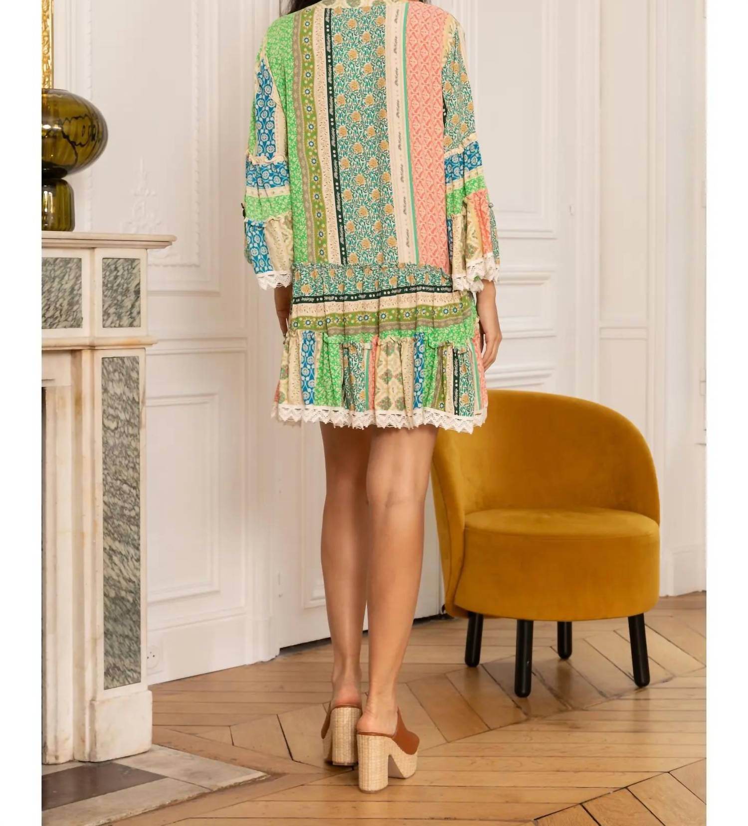 Last Queen - Ethnic Print Tunic Dress - Rack Hunt -