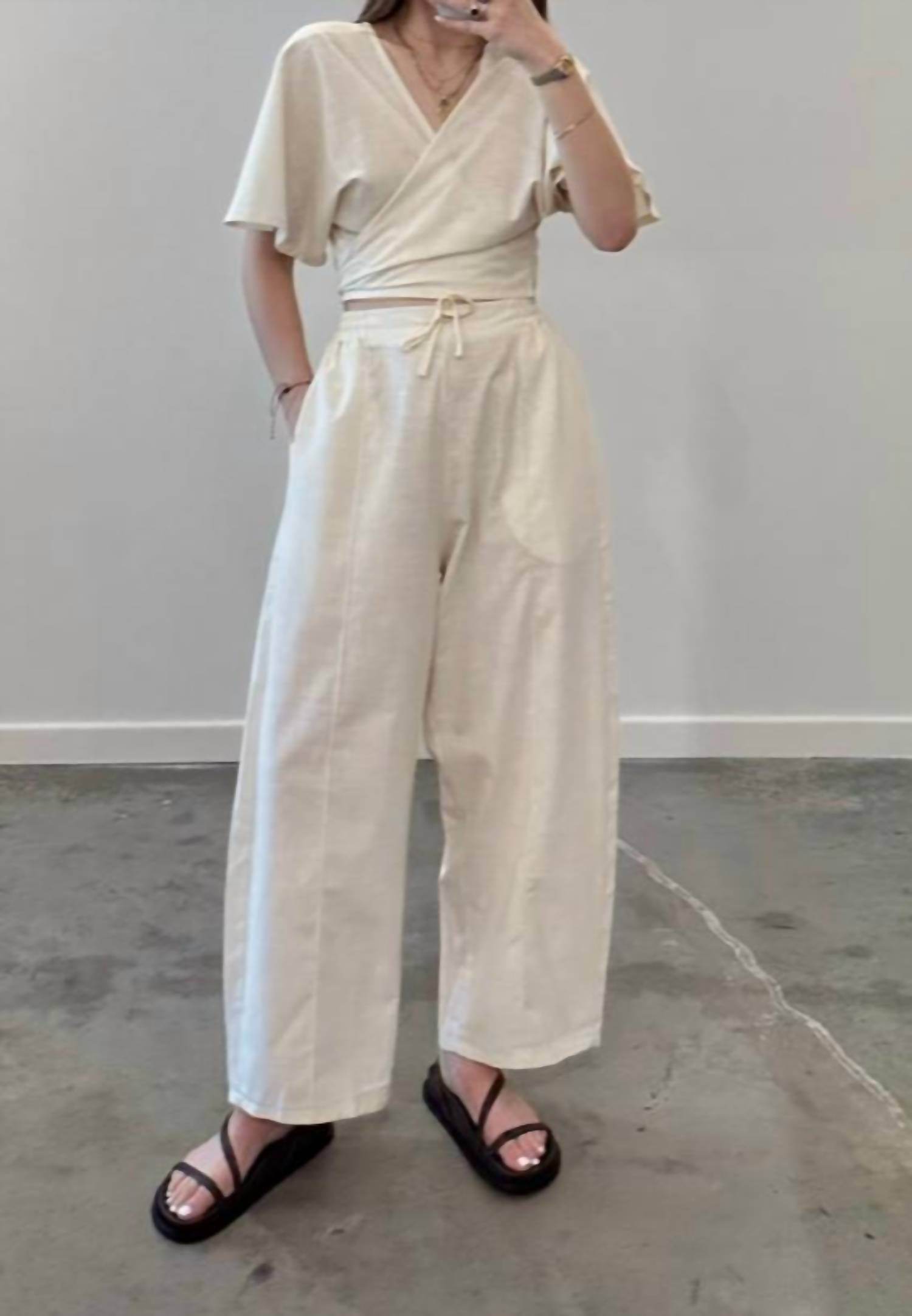 The Simple Folk - Natural Cotton Artisan Barrel Trouser - Rack Hunt -