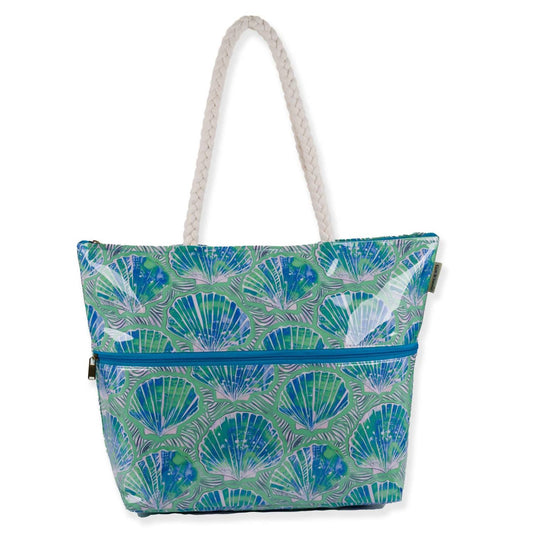 Women's Tropical Seashell Shoulder Tote Bag