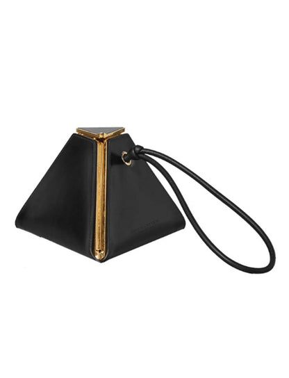Women's Pyramid Leather Clutch