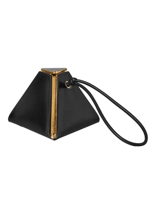Women's Pyramid Leather Clutch