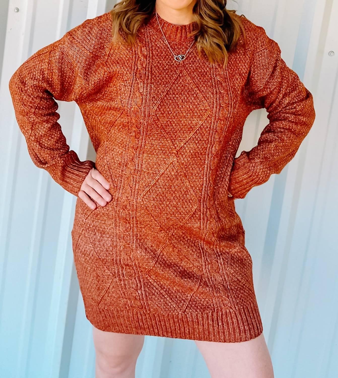 JUNIPER BLVD - Long Sleeve Sweater Dress - Rack Hunt