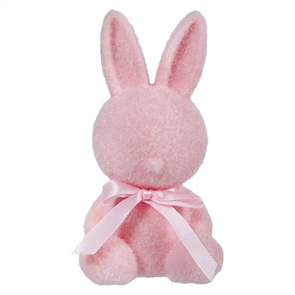 Flocked Sitting Bunny