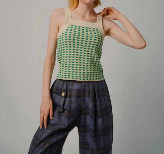 Stitchy Grid Tank Top