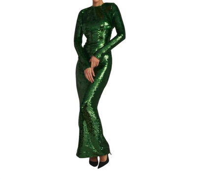 Belle Pine Sequin Open Back Maxi Dress
