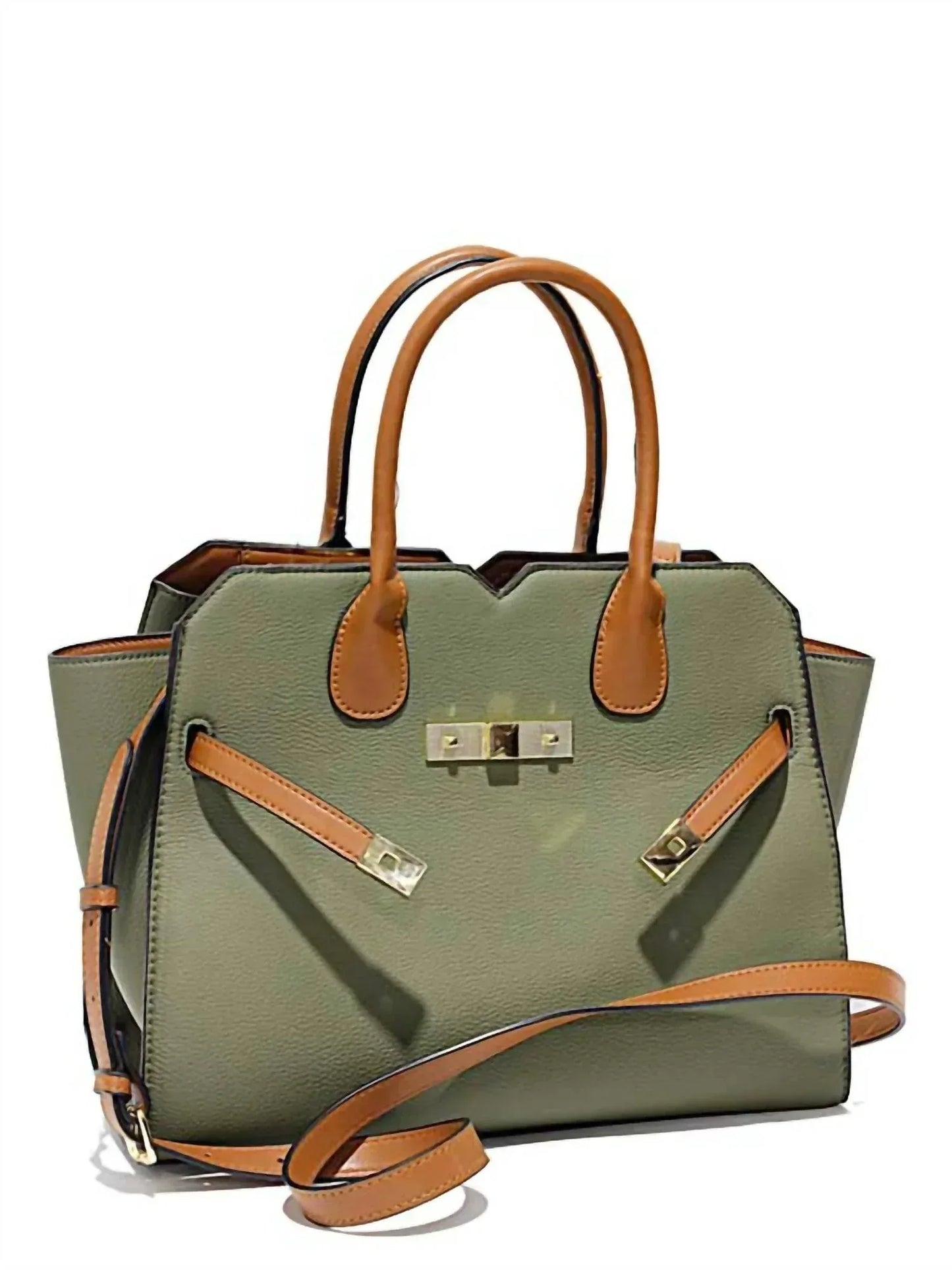 MC Handbags - Women's Angelica Vegan Leather Satchel Bag - Rack Hunt