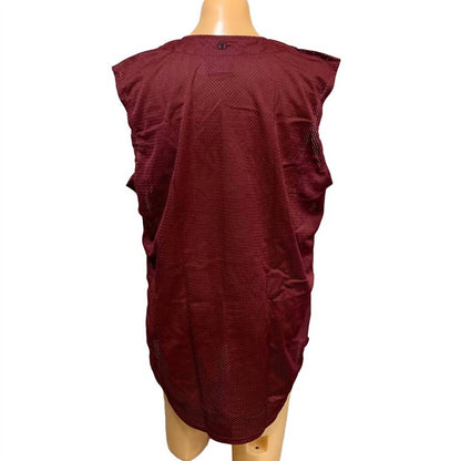 Unisex - Button Down Baseball Mesh Jersey Tank Top Vests - 2-Pack