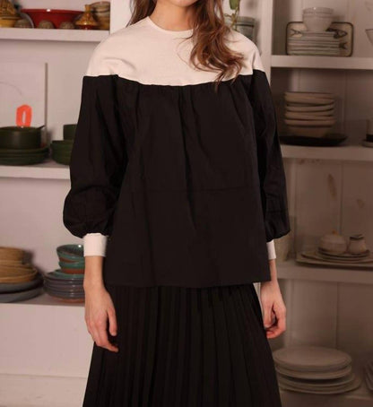 Cotton And Rib Top