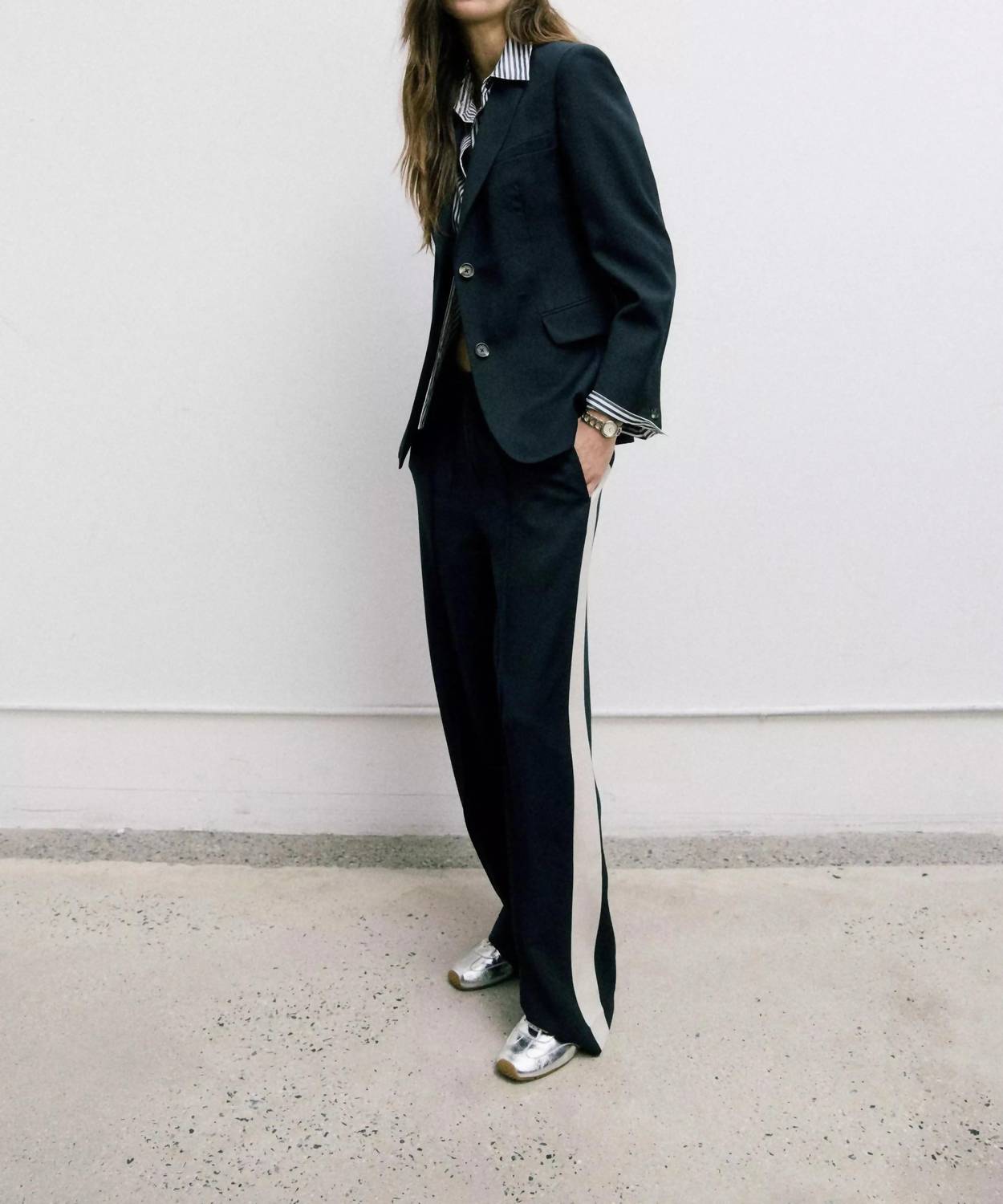 Siena Wool Side Stripe Pants