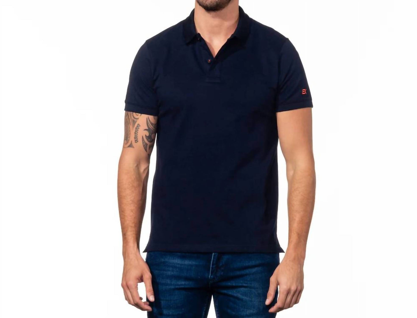 Double Sided Multi Colored Paisley Print Collar Polo