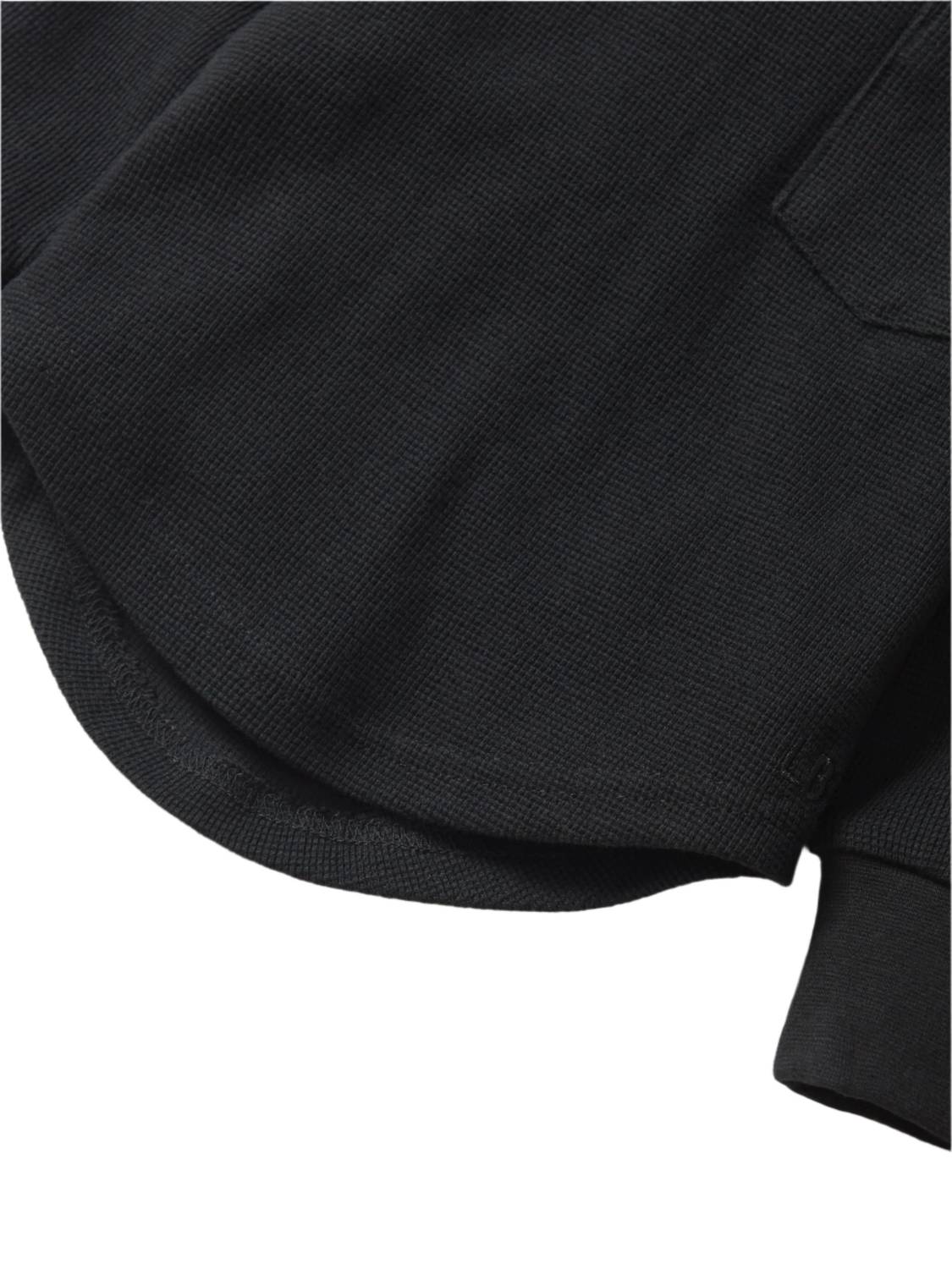 Little Bipsy Kids Waffle Top in Black - view 3