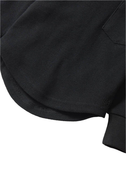 Little Bipsy Kids Waffle Top in Black - view 3