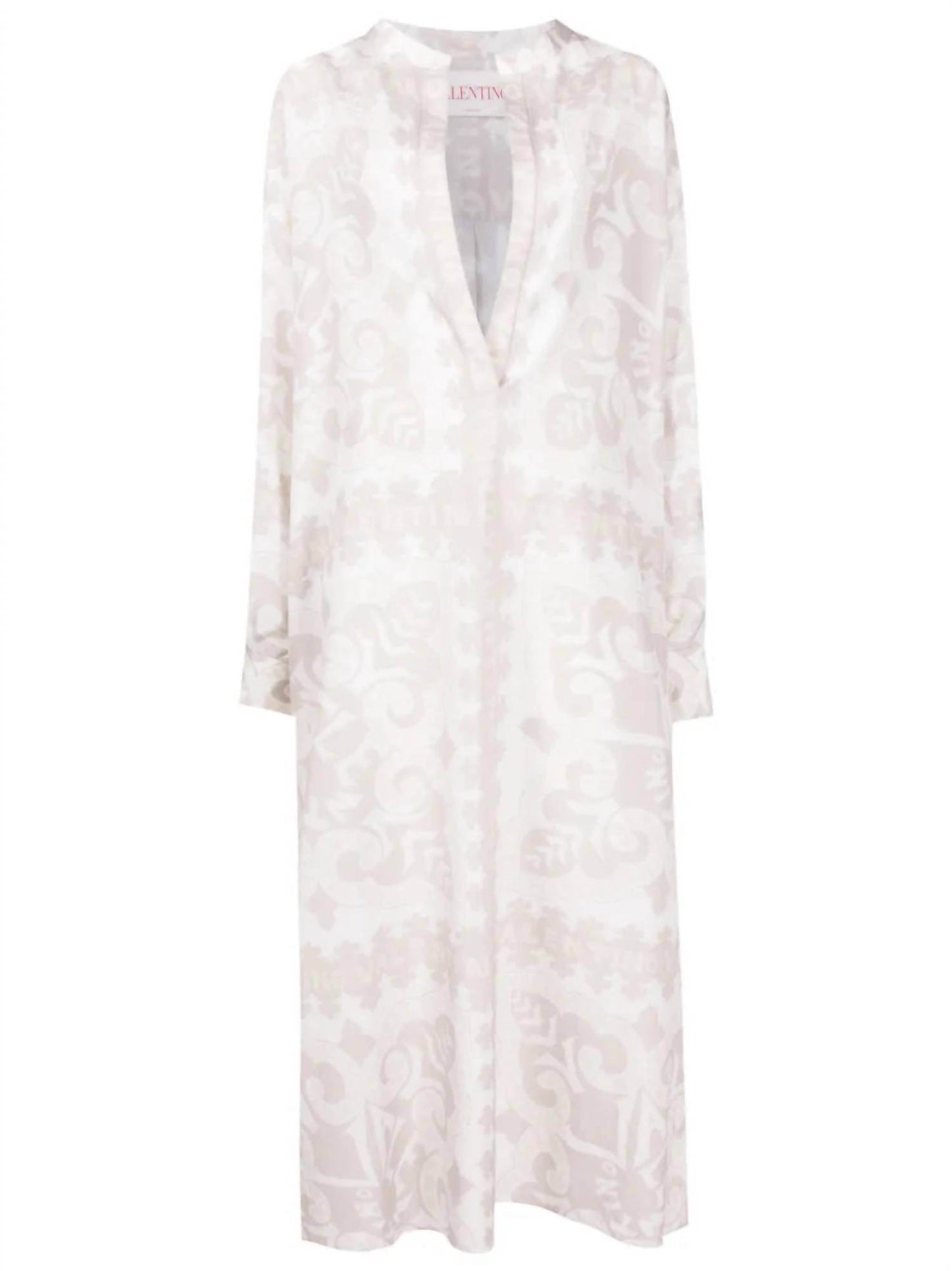 Valentino - Geometric Print Silk Cotton Dress - Rack Hunt