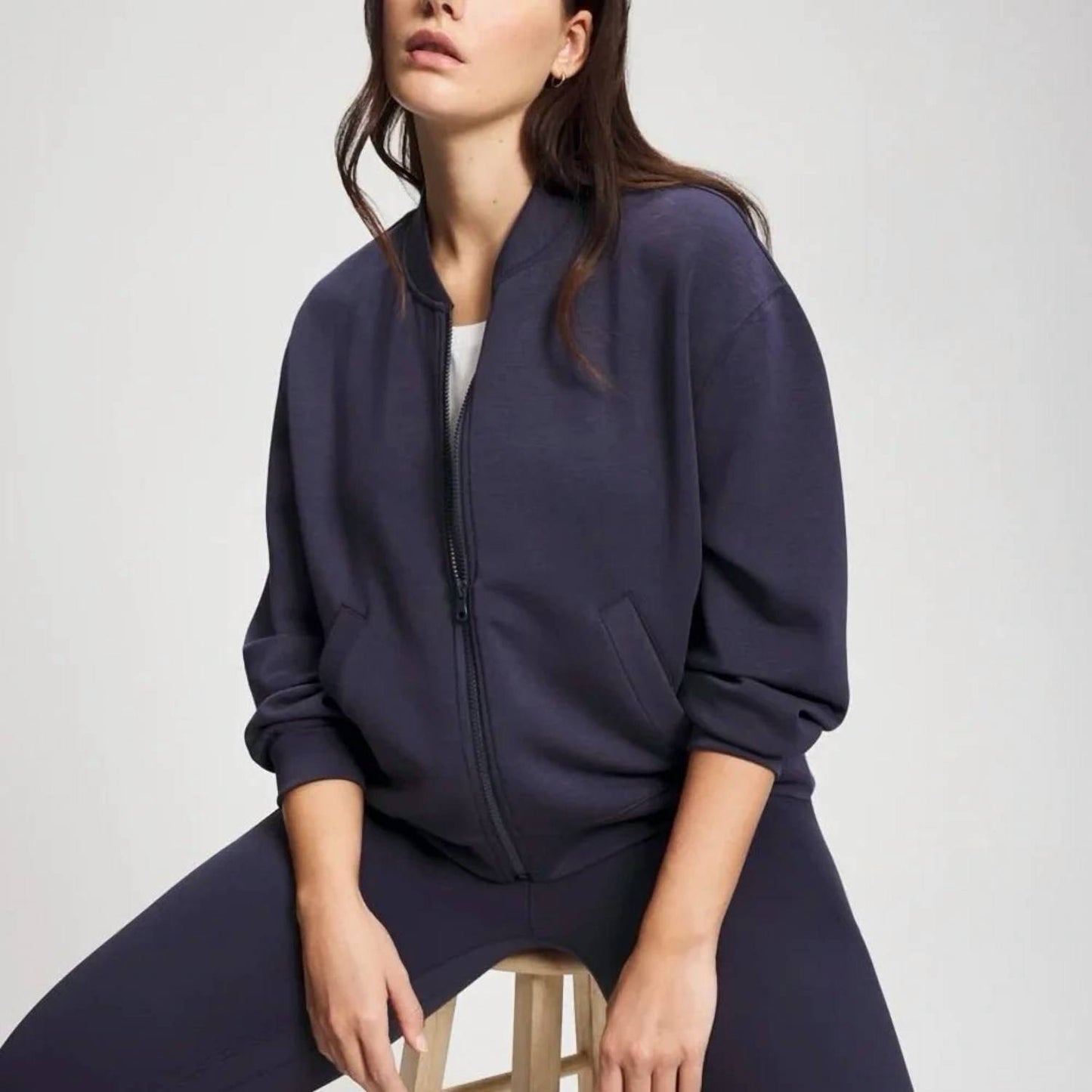 Luxe Modal Bomber Jacket