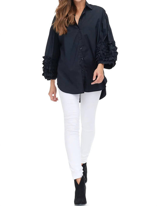 Ruffle Sleeve Blouse