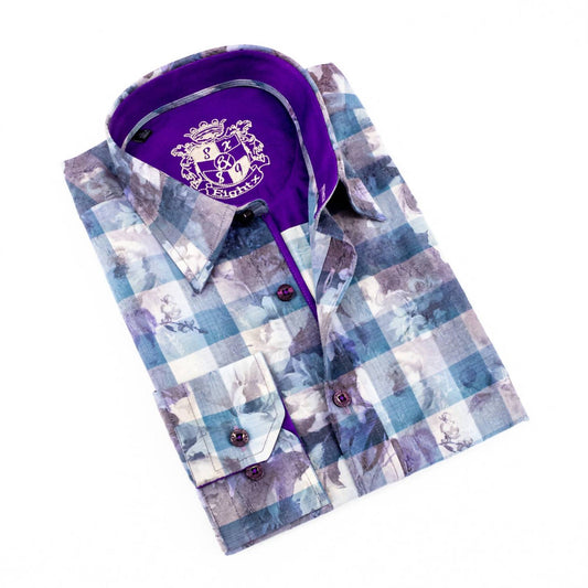 Men's Plaid Button Down Print Shirt