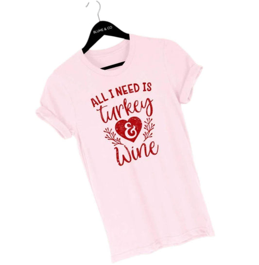 Blume + Co. - Women Turkey & Wine Graphic T-Shirt - Rack Hunt -