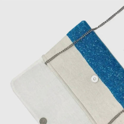 Women's Lemon Beaded Clutch