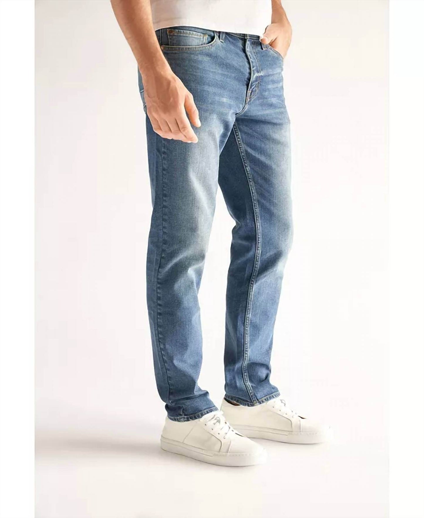 DEVIL-DOG - Slim Straight Stretch Denim Jeans - Rack Hunt -