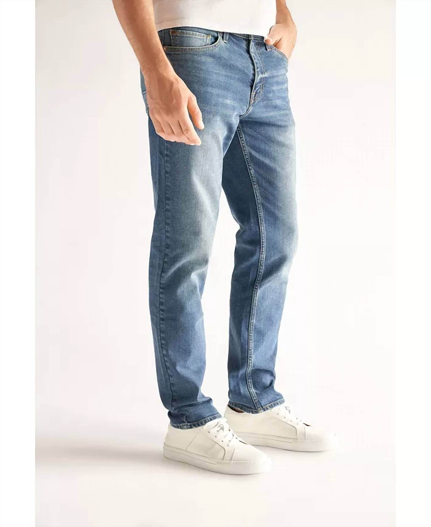 DEVIL-DOG - Slim Straight Stretch Denim Jeans - Rack Hunt -