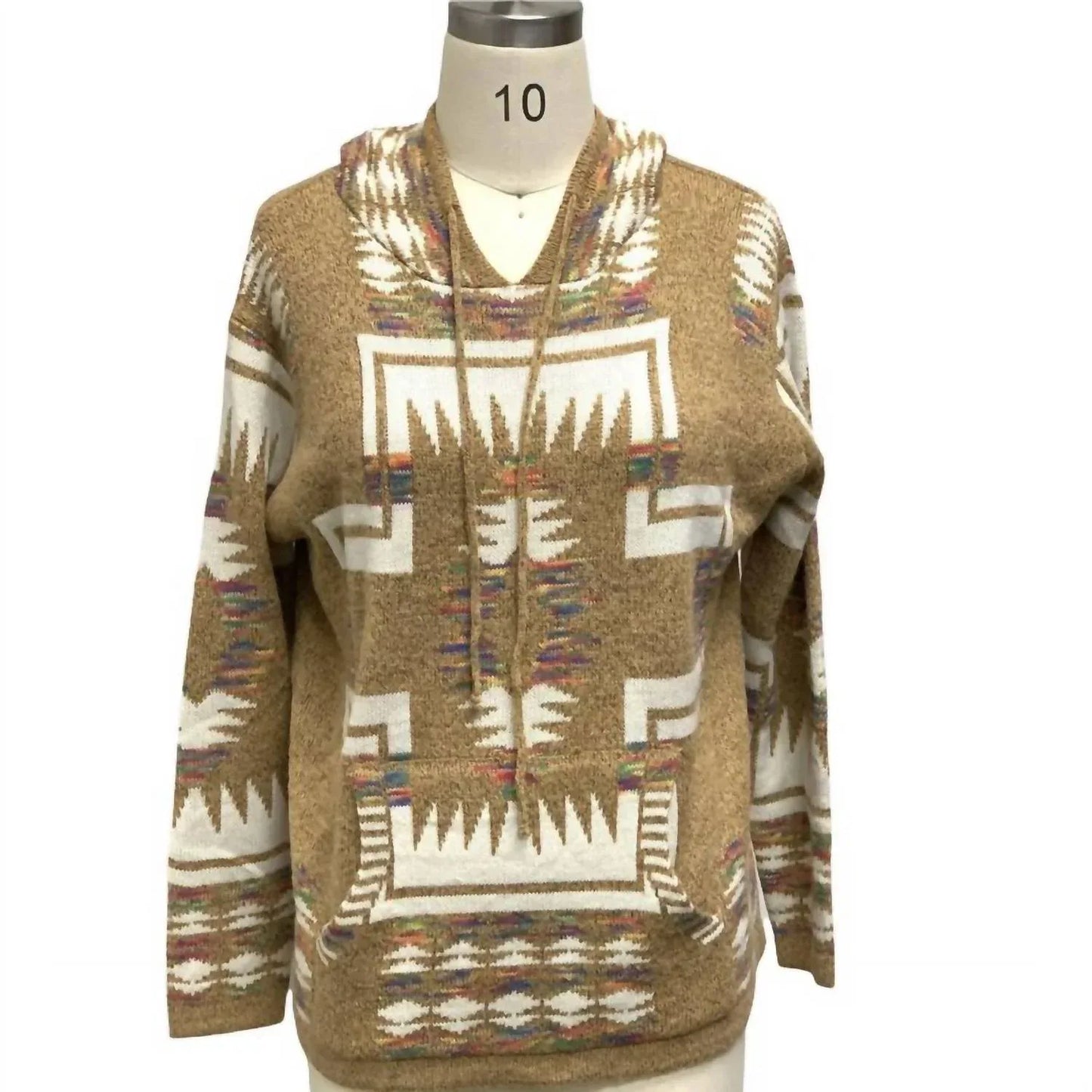 Kamana - Women's Aztec Hooded Sweater - Rack Hunt