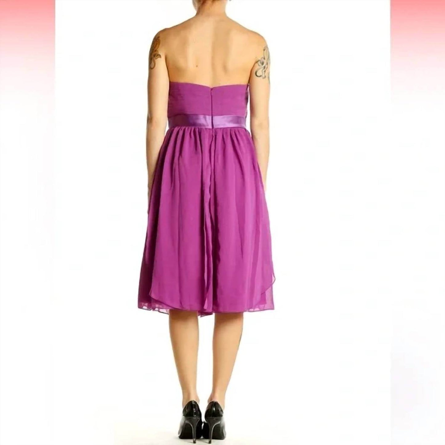 Cocomelody - Strapless Chiffon Party Dress - Rack Hunt -