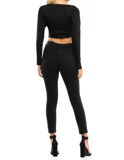 Blue Life - Roma V-neck Long Sleeve Top - Rack Hunt