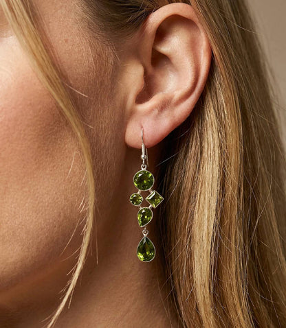 Women's Gemstone Dangle Earrings