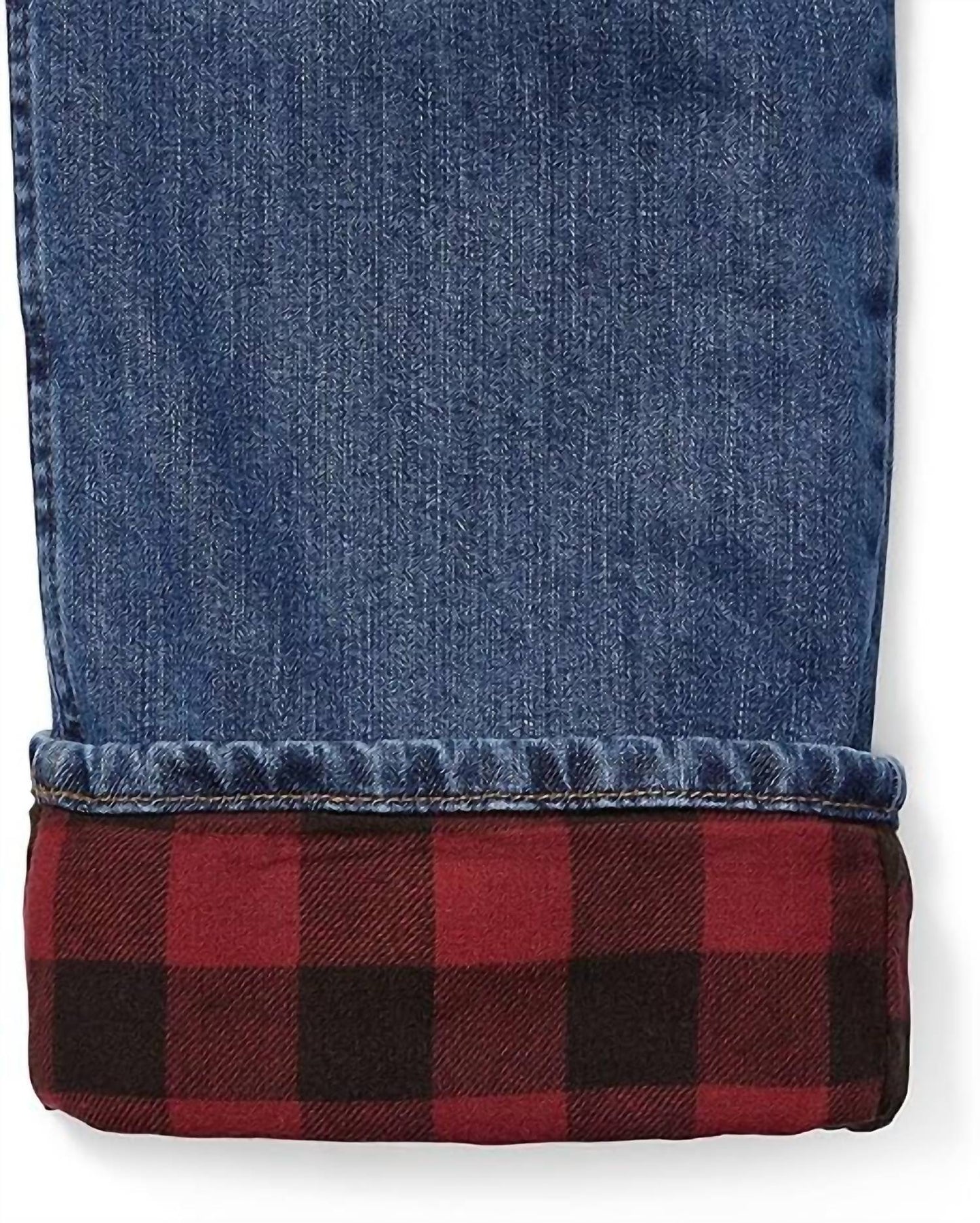 H2low Flex Flannel Lined Straight Leg Jeans