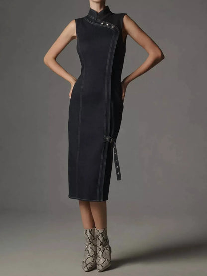 Porridge - Denim Midi Dress - Rack Hunt