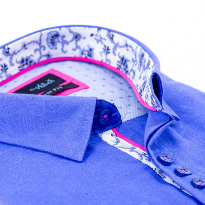 Men's Paisley Button Down Jacquard Shirt