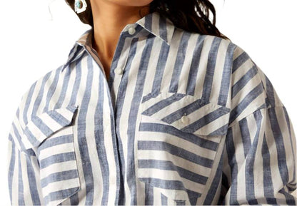 Women's Baggy Button Up Shirt