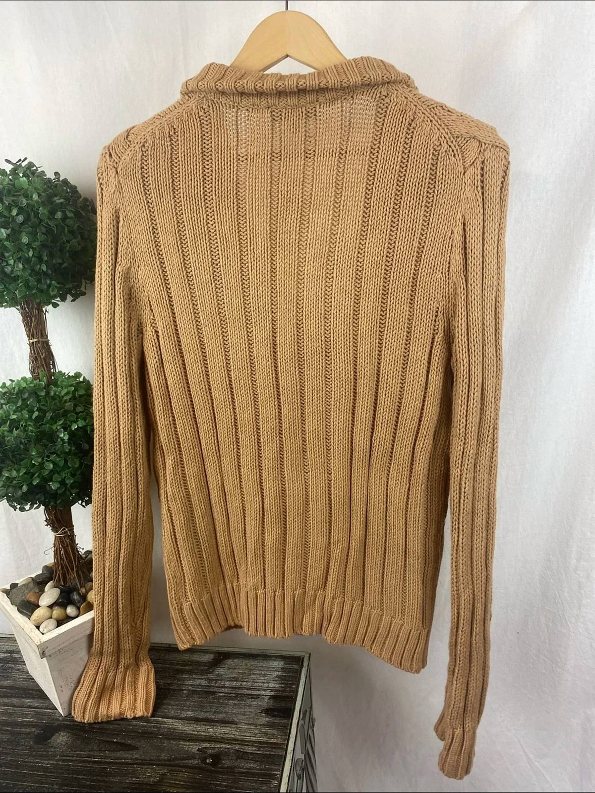 Cable Knit Button Up Cardigan