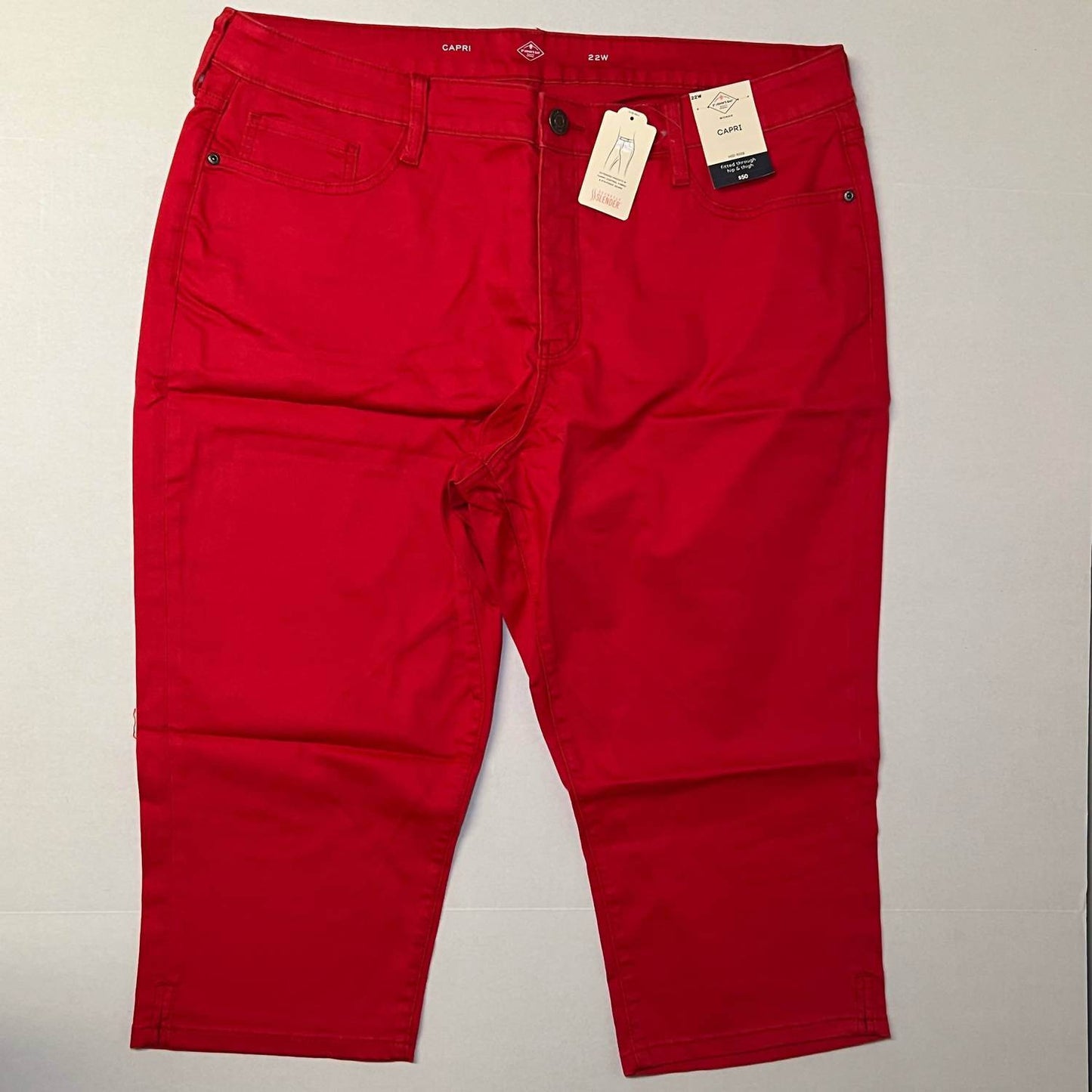 St. John's Bay - Women's Mid-rise Secretly Slender Capri Pants - Rack Hunt -