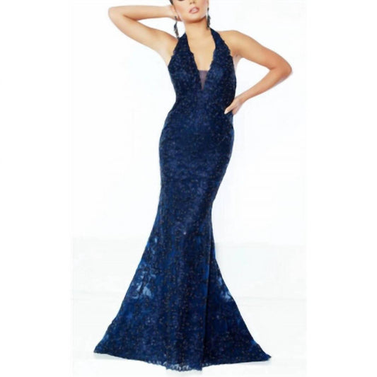 Deep V-neck Mermaid Gown