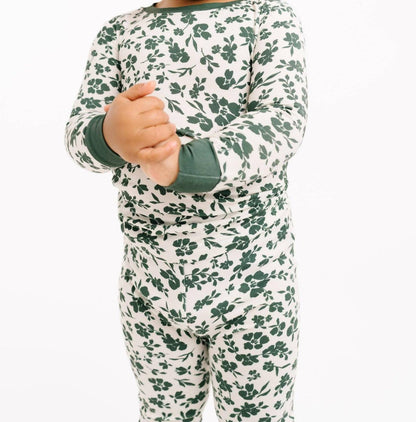 Kid's Earthy Floral Bamboo Set