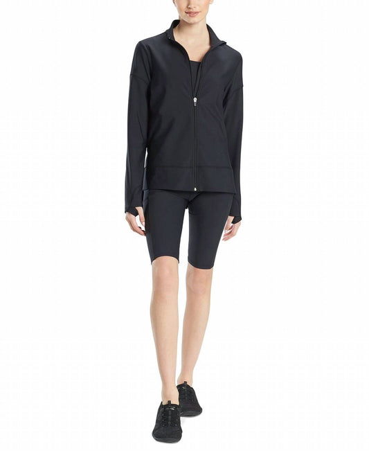 Josie Natori Womens Activewear Solstice Zip Jacket