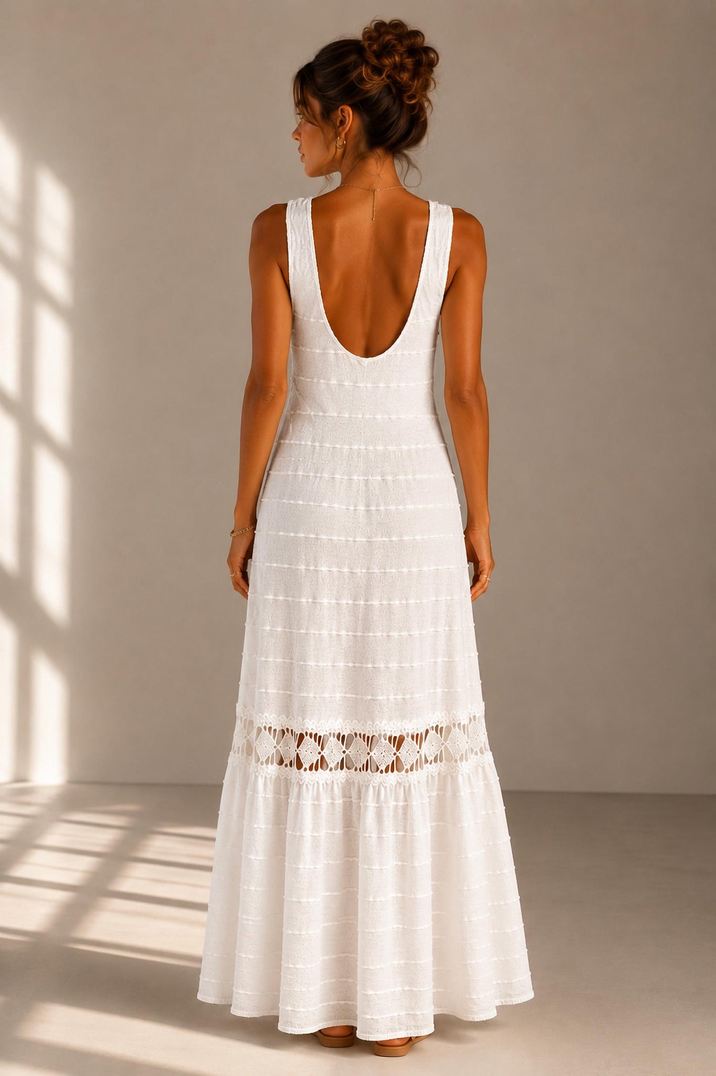 Knit Detailed Maxi Dress